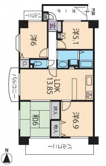 間取り図　４ＬＤＫ