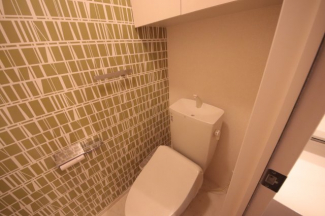 ゆったりとした空間のトイレです
