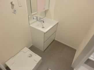 忙しい朝には欠かせない洗面所です