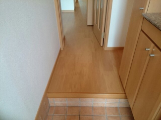 明るい玄関です