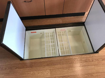 ２連式の大容量な床下収納
