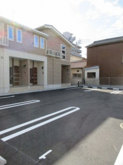 駐車場に車を止められます