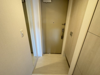 落ち着いた玄関です