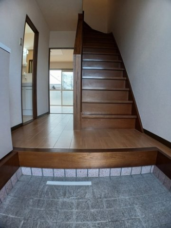 毎日通る玄関はこちらです