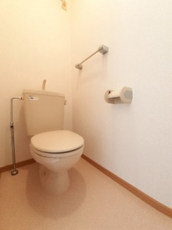 ゆったりとした空間のトイレです