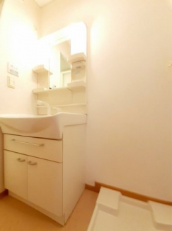 忙しい朝には欠かせない洗面所です