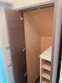 シンプルで使いやすい玄関です