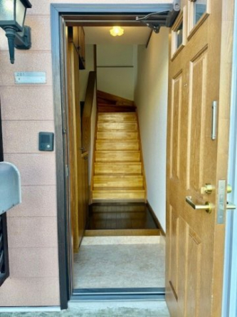 シンプルで使いやすい玄関です