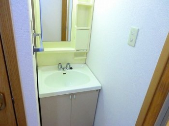 忙しい朝には欠かせない洗面所です
