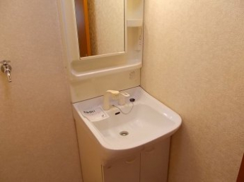忙しい朝には欠かせない洗面所です