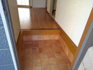 シンプルで使いやすい玄関です