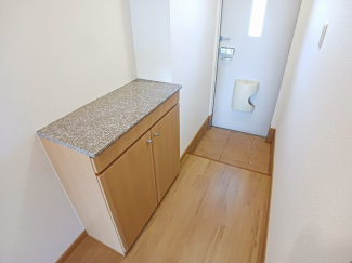 シンプルで使いやすい玄関です