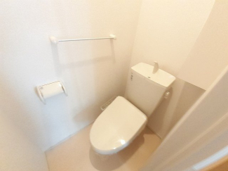 落ち着いた色調のトイレです