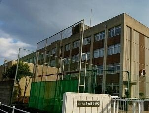 南大津小学校まで1000m