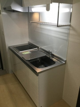 コンパクトなキッチンで掃除もラクラク