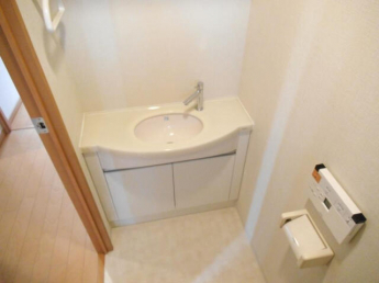 トイレに手洗い場が設置されています。
