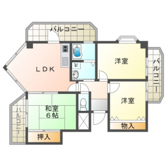 反転間取り