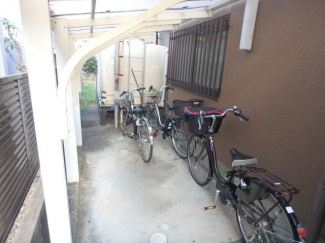 駐輪場です