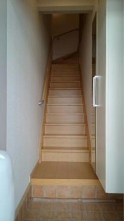 明るい玄関です