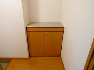 シンプルで使いやすい玄関です