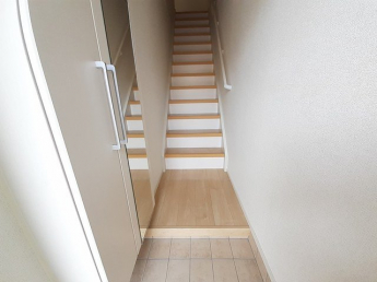 シンプルで使いやすい玄関です
