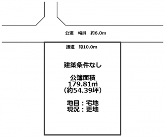 高島市今津町浜分土地54坪の画像