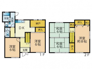 近江八幡市若葉町３丁目の一戸建ての画像