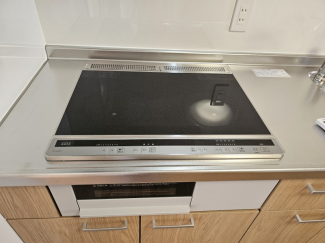 2口IHコンロ！お手入れが楽ですよ
