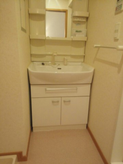 忙しい朝には欠かせない洗面所です