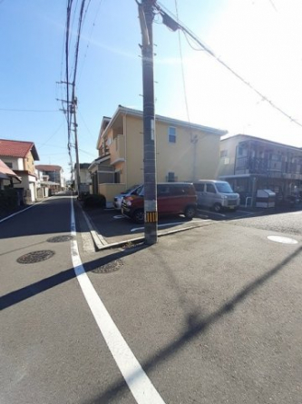 駐車場に車を止められます