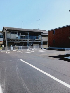 駐車場に車を止められます