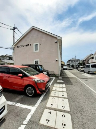 駐車場に車を止められます