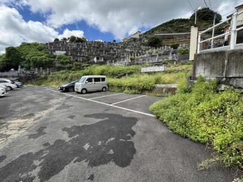 市立病院裏駐車場の画像