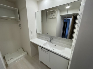 スペースが確保できる洗面所です