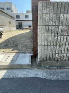 西側境界付近の写真です