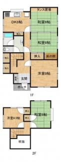 5DKの間取りです