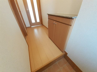 ゆったりとした玄関です