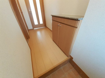 ゆったりとした玄関です