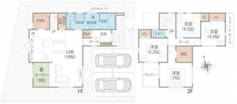 １９帖のＬＤＫ横に設けた畳コーナーは家族の憩いの場。快適動線