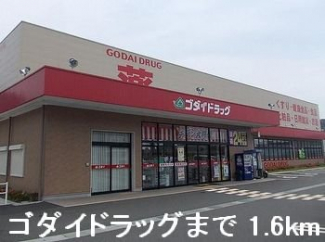 ゴダイドラッグまで1600m
