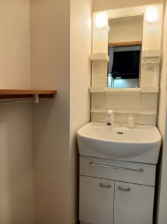 忙しい朝には欠かせない洗面所です