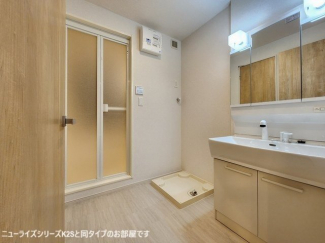 明るい洗面所です