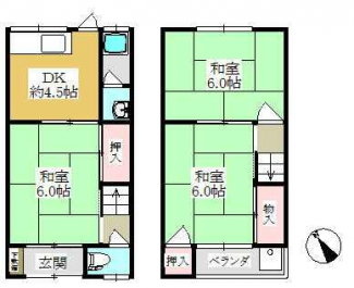 上ケ原貸テラスハウスの画像