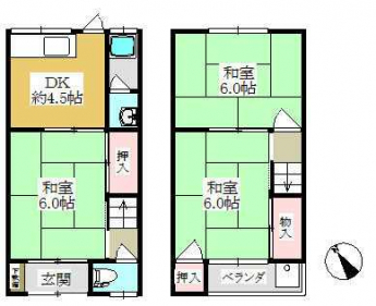 上ケ原貸テラスハウスの画像