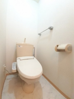 ゆったりとした空間のトイレです