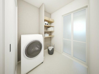 ～内観イメージ図～脱衣室には便利な可動棚付き◎