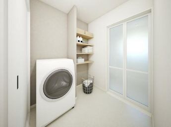 ～内観イメージ図～脱衣室には便利な可動棚付き◎