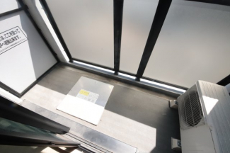 外からの目が気にならないバルコニーで洗濯物が干せます