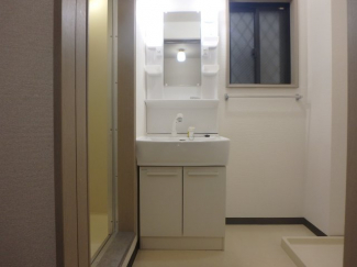 スペースが確保できる洗面所です