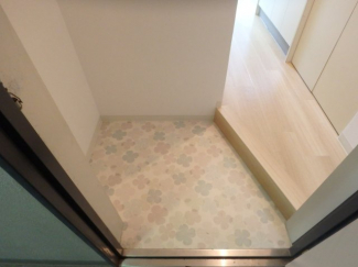 落ち着いた玄関です